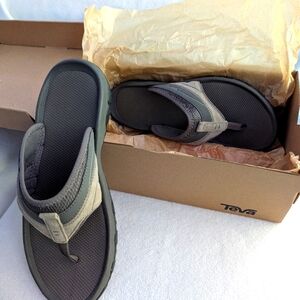 Teva Men's Flip Flops in Gray and Olive